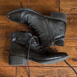 Comfortiva Black Lace Up Boots
